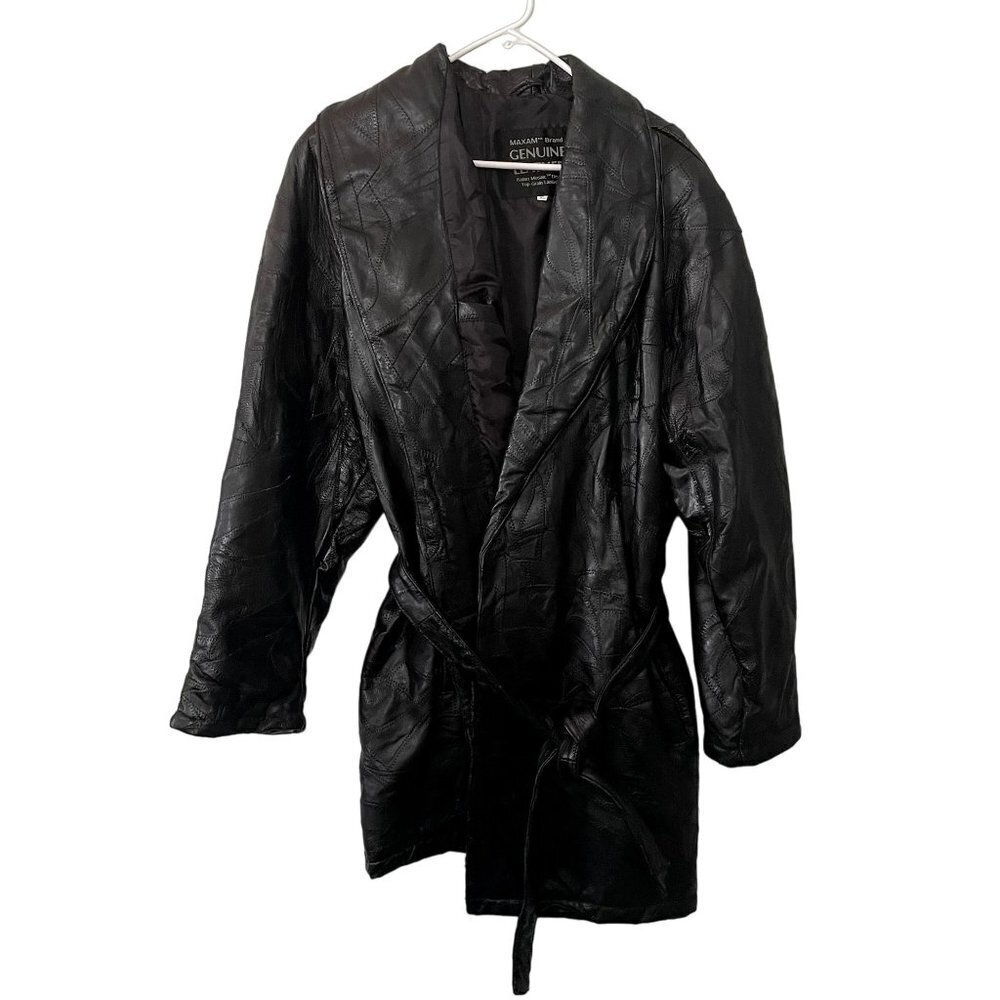 Maxam Brand Vintage Genuine leather top grain lambskin italian mosaic design jac